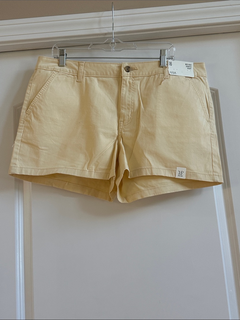 a.n.a Cream Chino Bermuda Shorts
